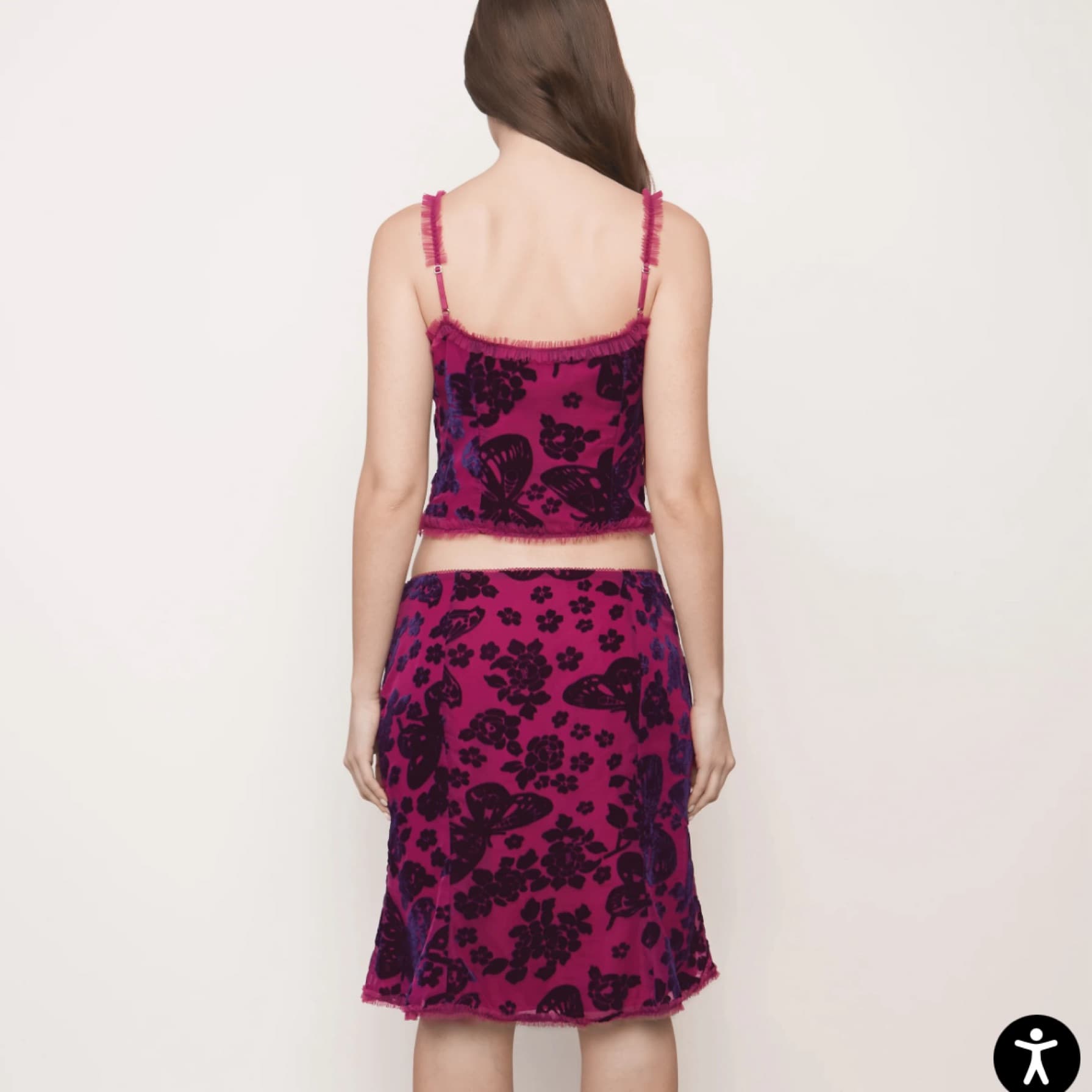 Danielle Guizio Velvet Butterfly Burnout - Image 2