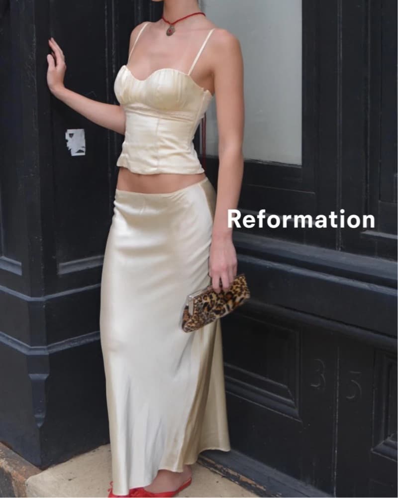 Reformation Kessie Silk Top - Image 1