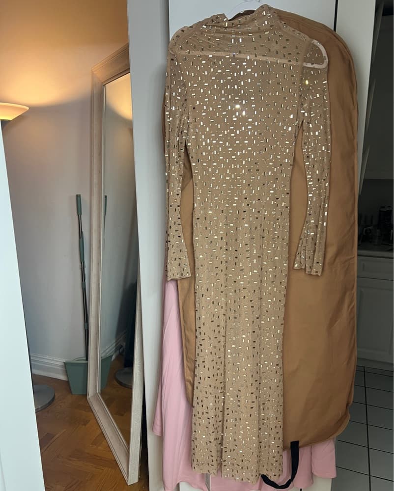 Self-portrait Gold Rhinestone Dress - Image 2