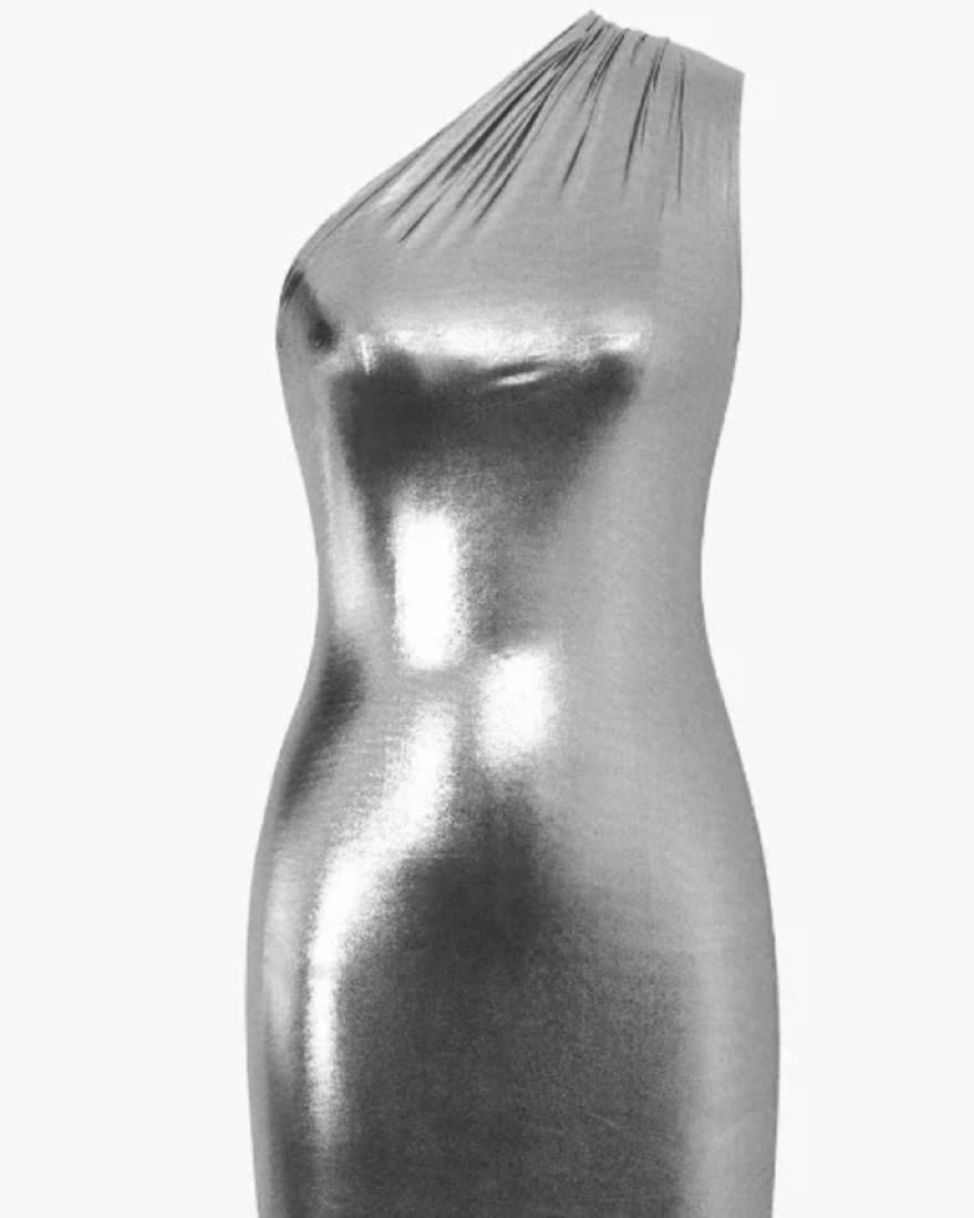 House of Halley Bodycon Silver Mini - Image 1