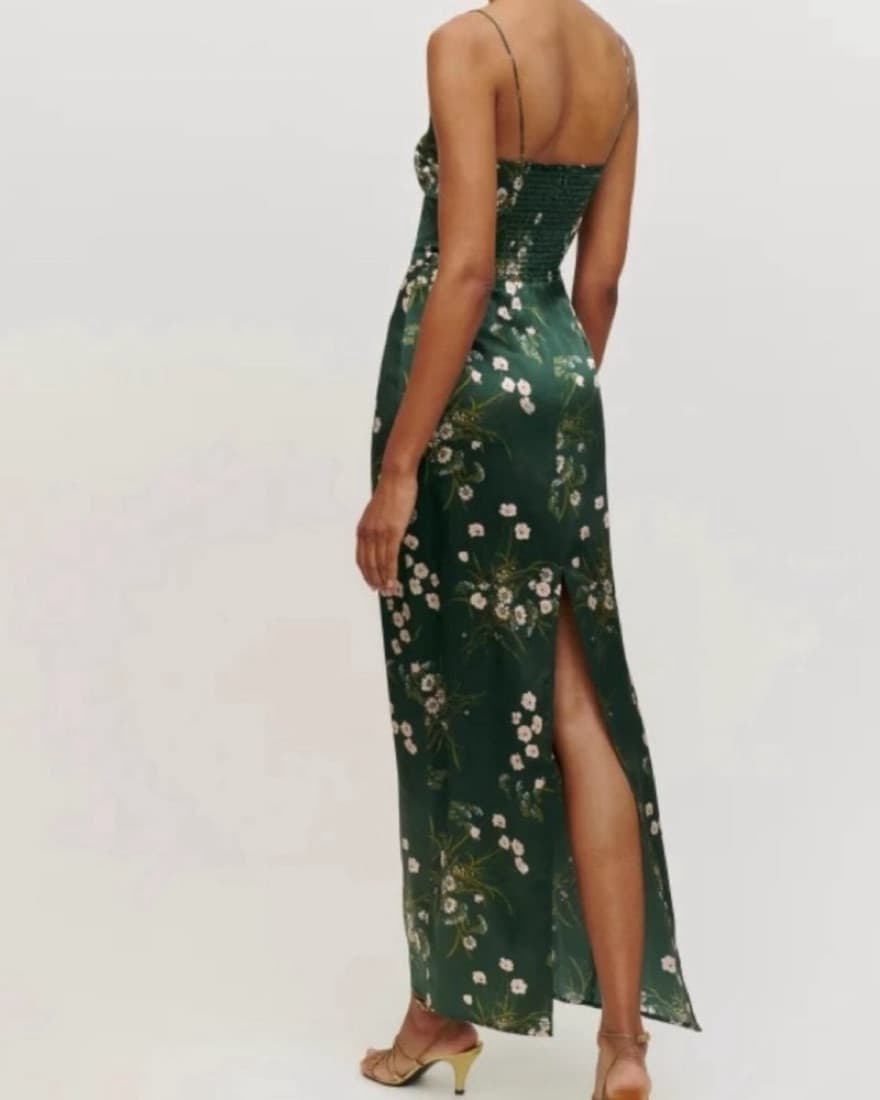 Reformation Frankie Silk Maxi Dress  - Image 2