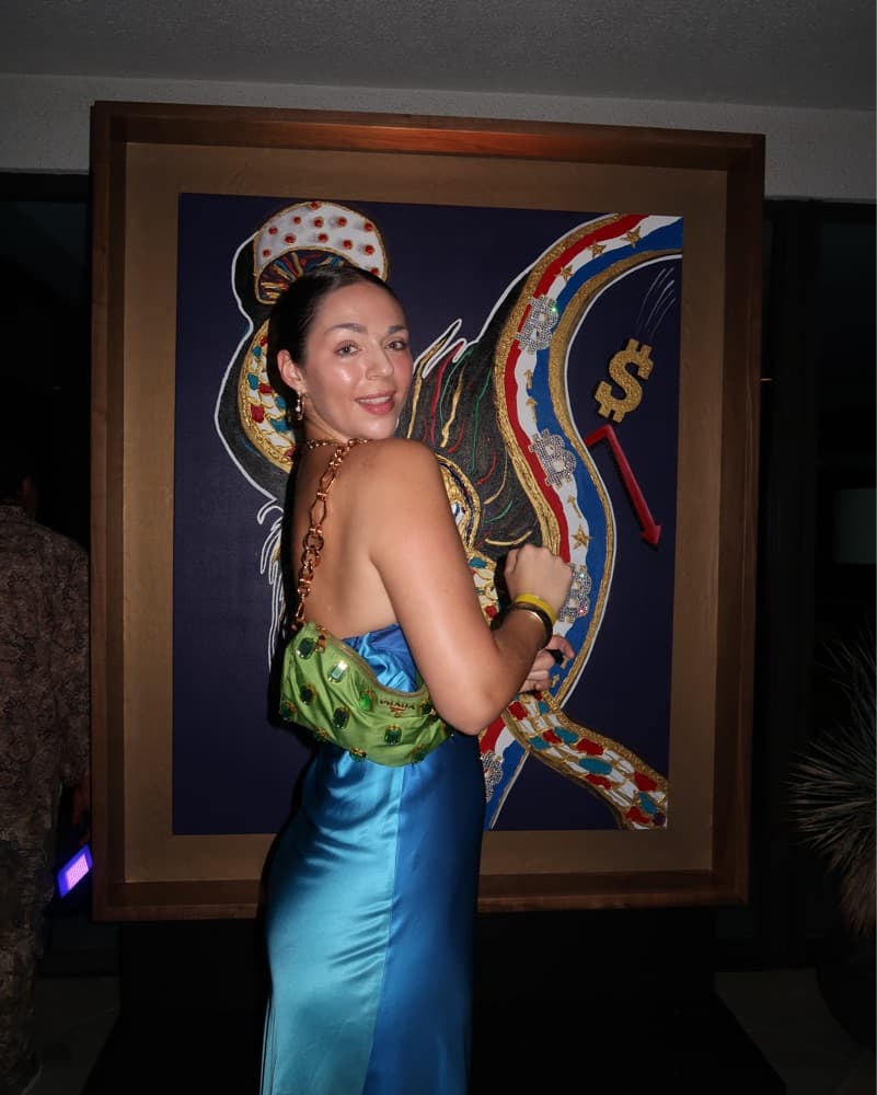 Blue Ombre Silk Dress 12th tribe - Image 2