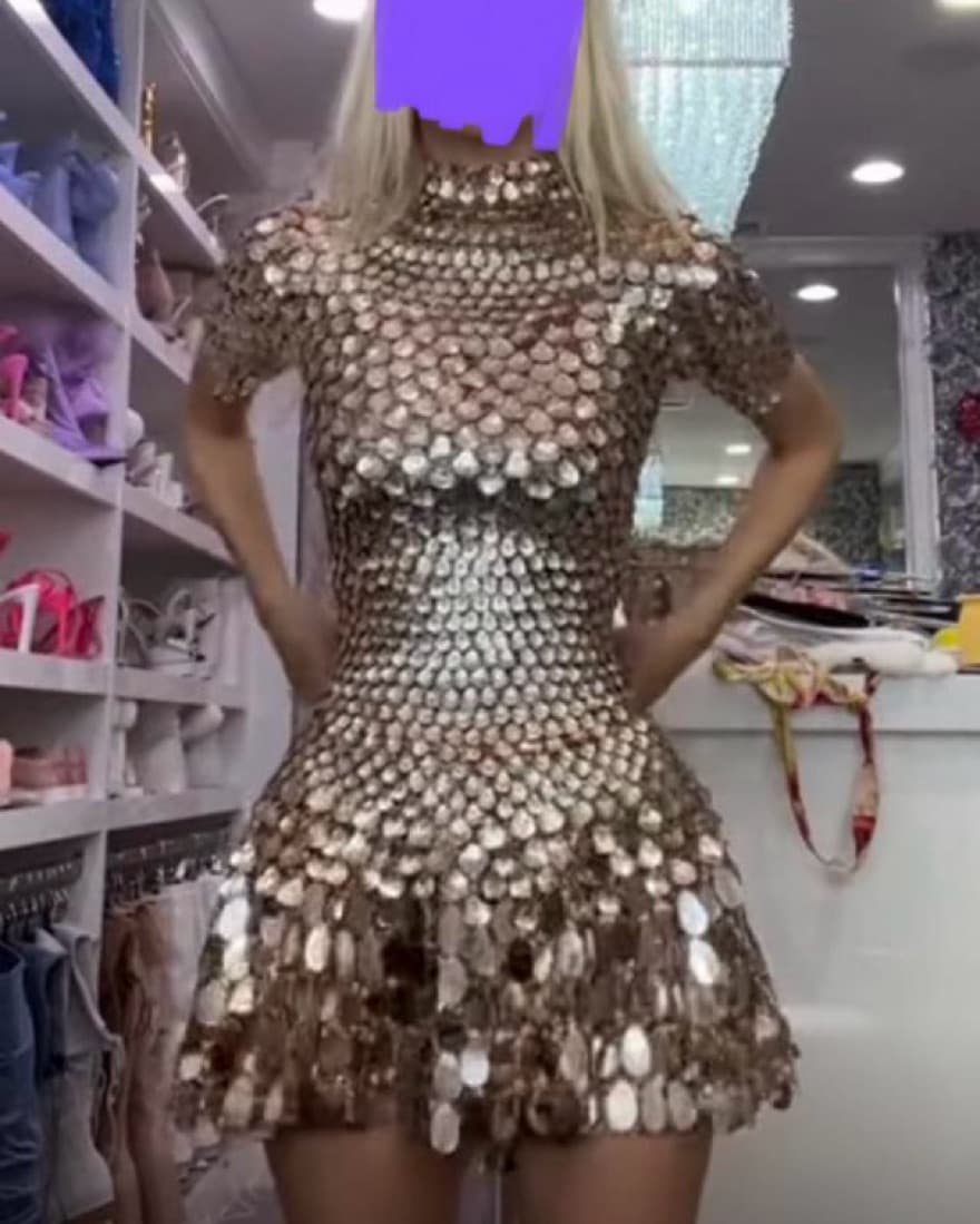 Gold Goddess Dress - Image 6