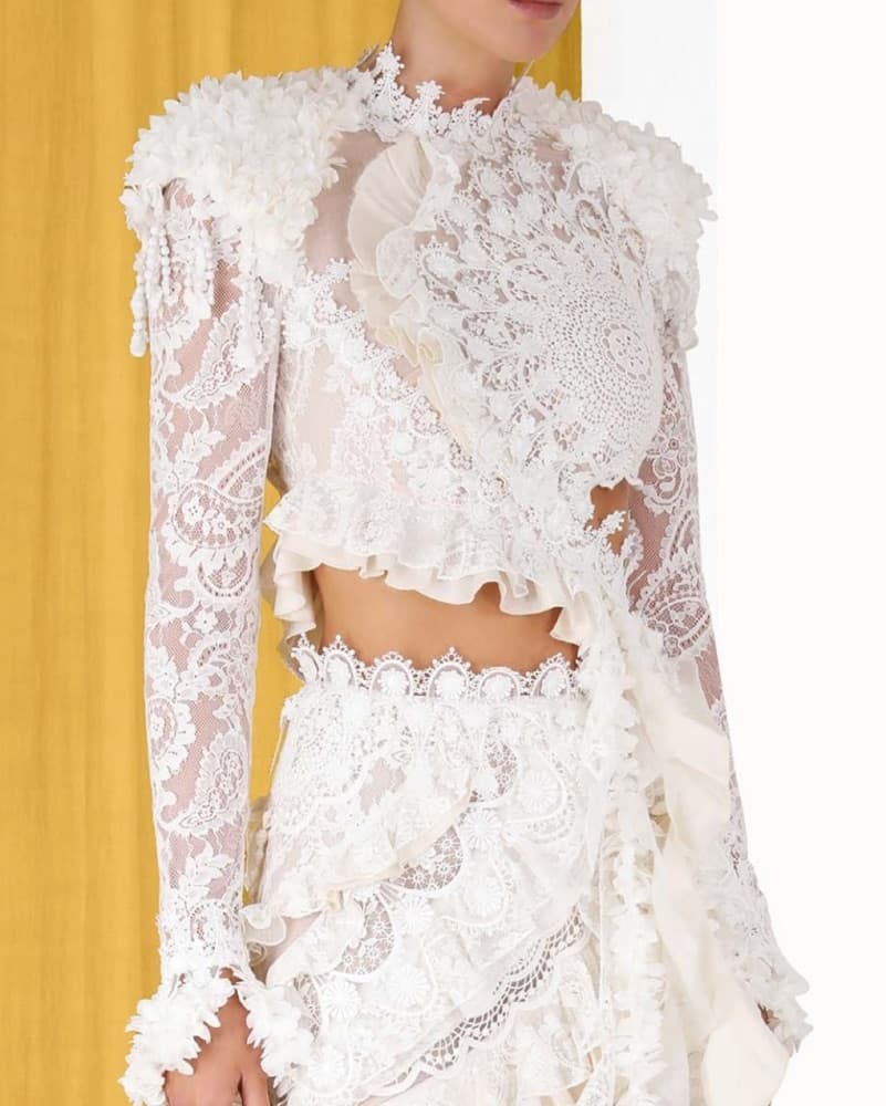 Zimmermann Wonderland Lace Frill Bodice  - Image 4
