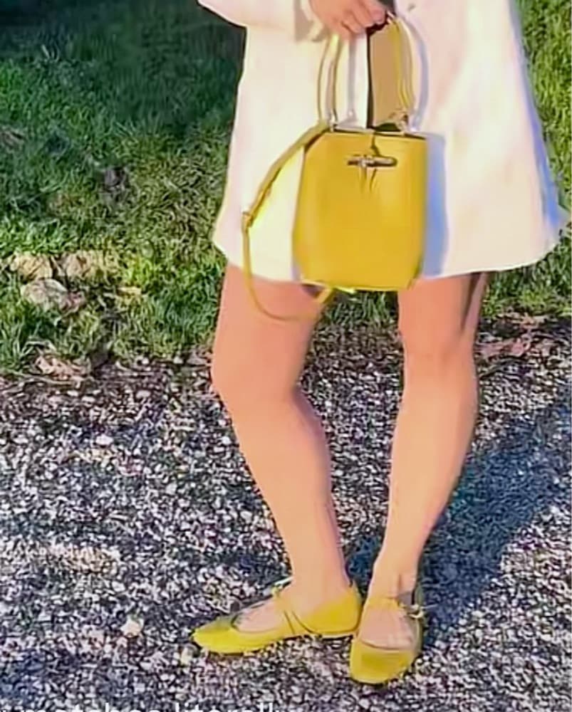 Longchamp Leather Bucket Bag  - Image 2