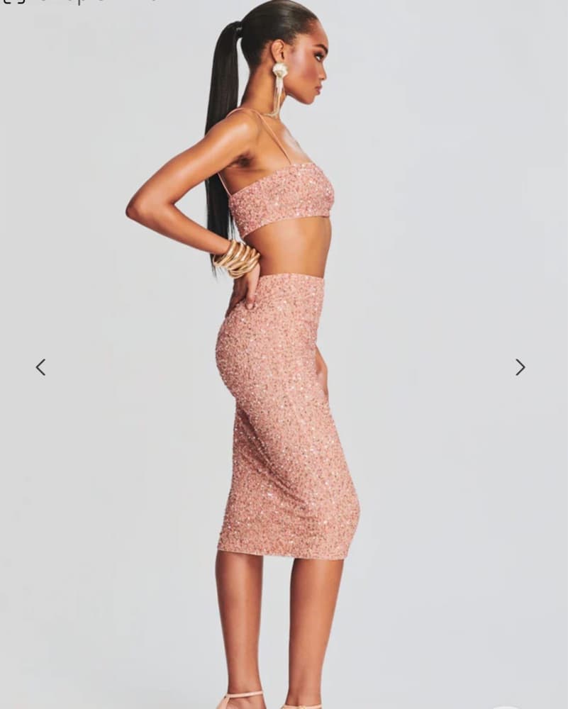 Retrofete Lowe Sequin Skirt - Image 2