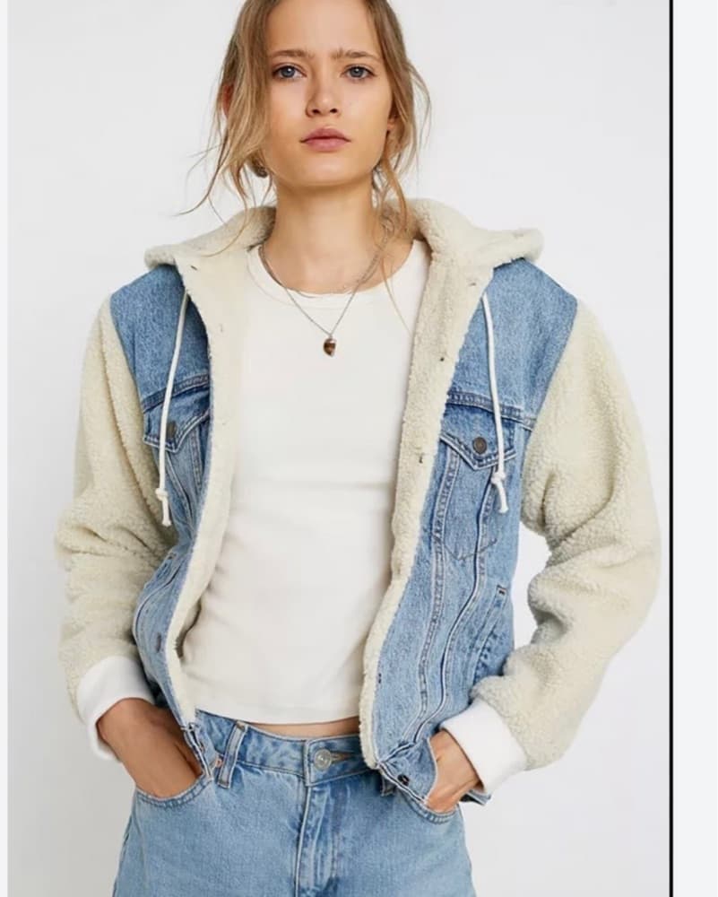 Levi's Sherpa Hooded Jean Jacket - Image 2