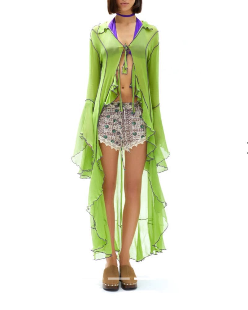 Siedres Elina Maxi Coverup Tie Front - Image 1
