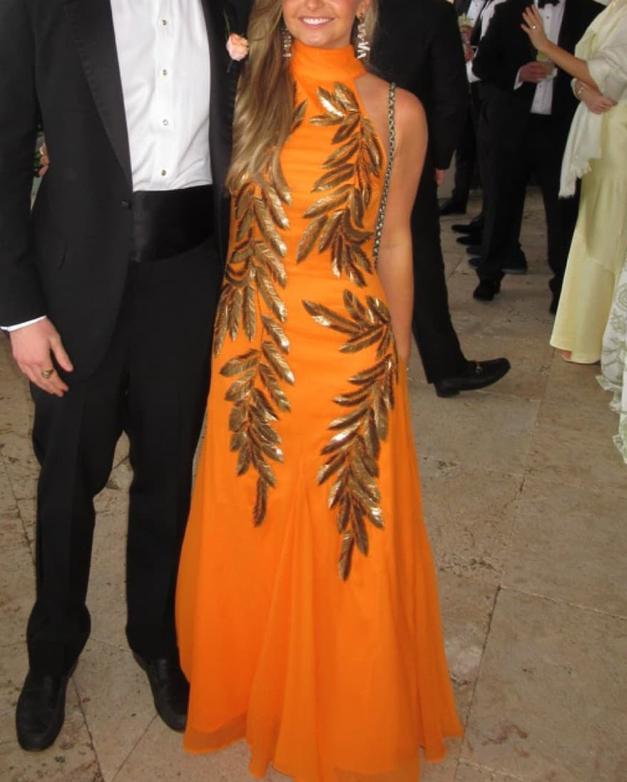 Karen Millen Orange Gown - Image 4