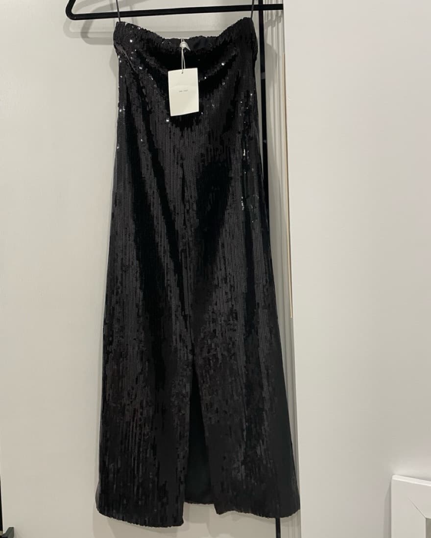Oak + Fort Black Sequin dress  - Image 2