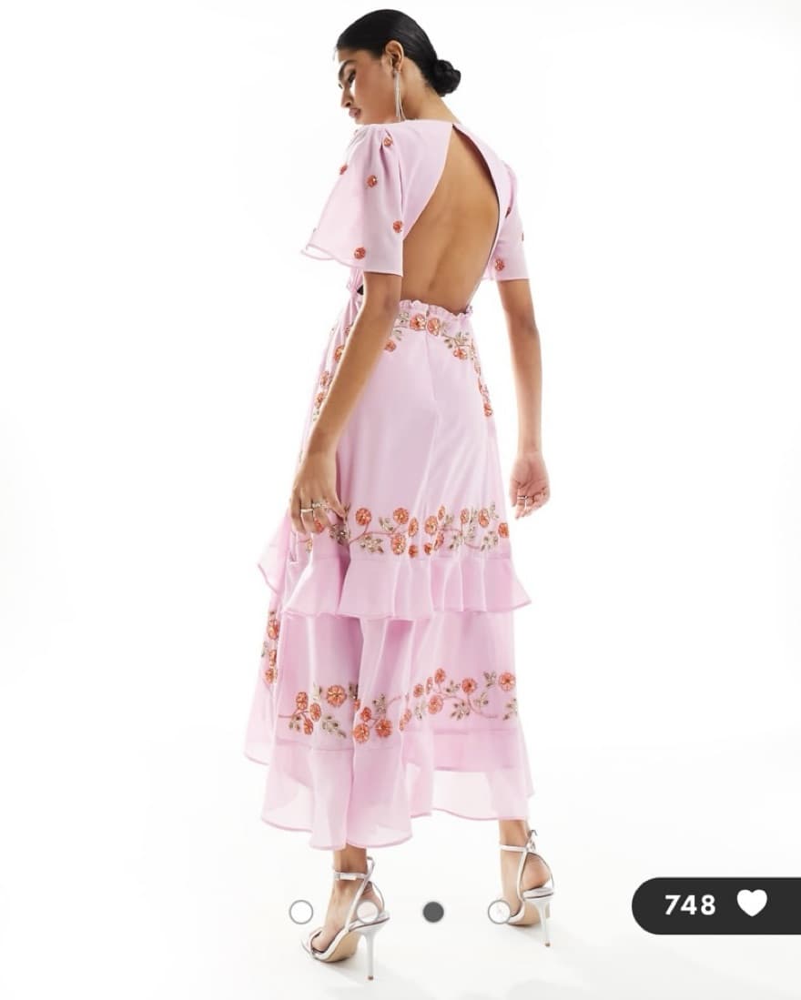 ASOS Embellished midi Dress - Image 1