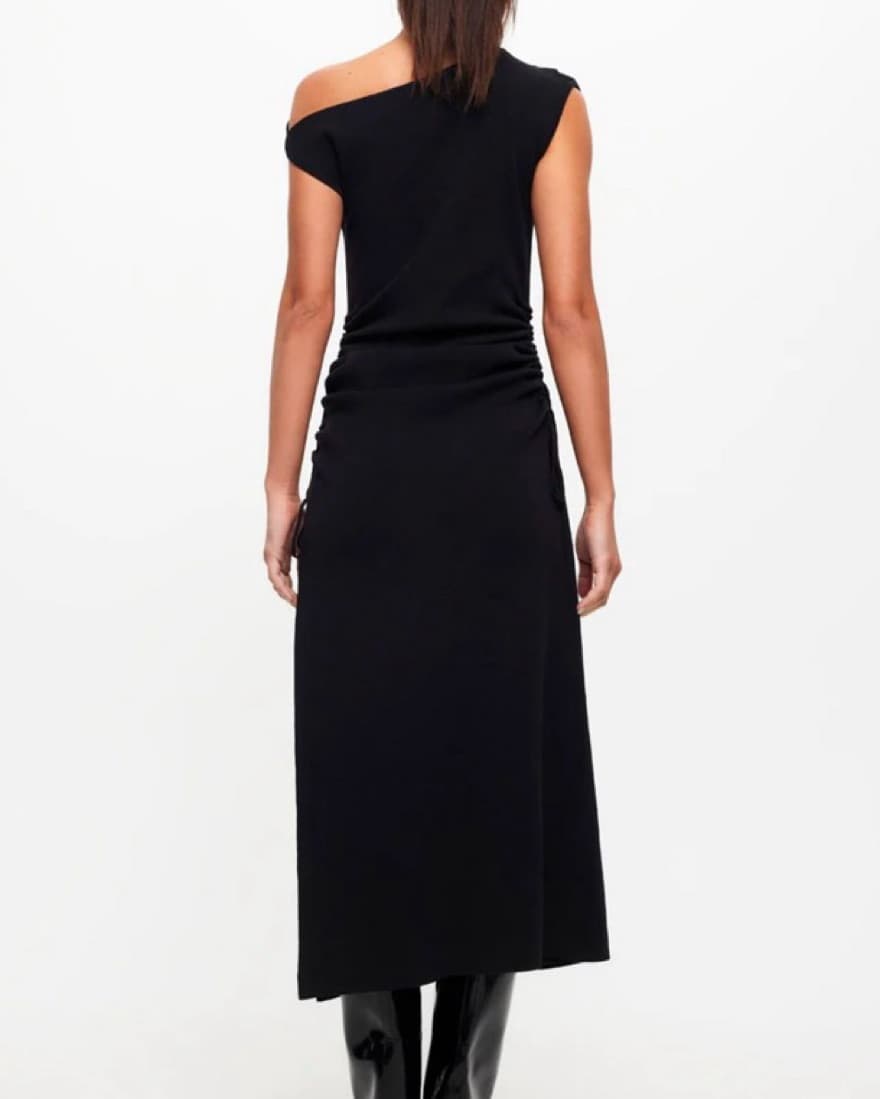 Lioness Black Knit Midi Dress - Image 3