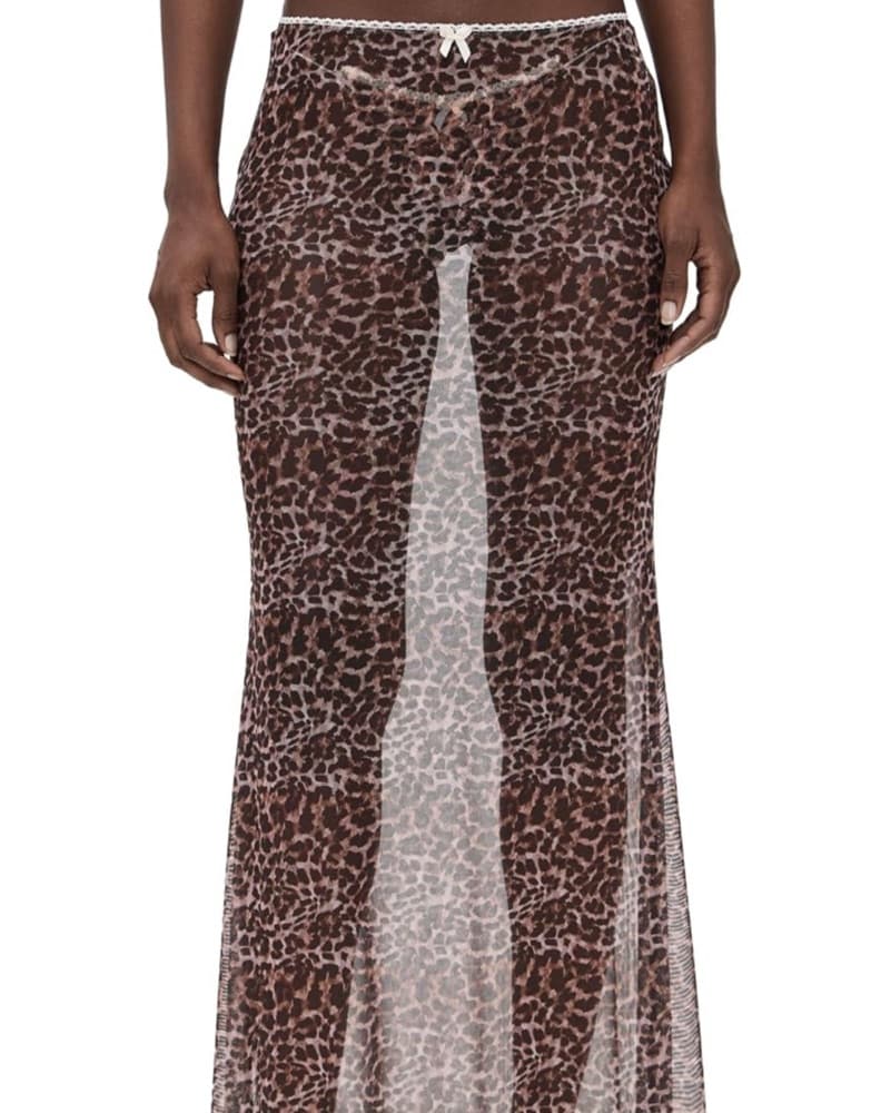 Sheer Cheetah Skirt  - Image 2