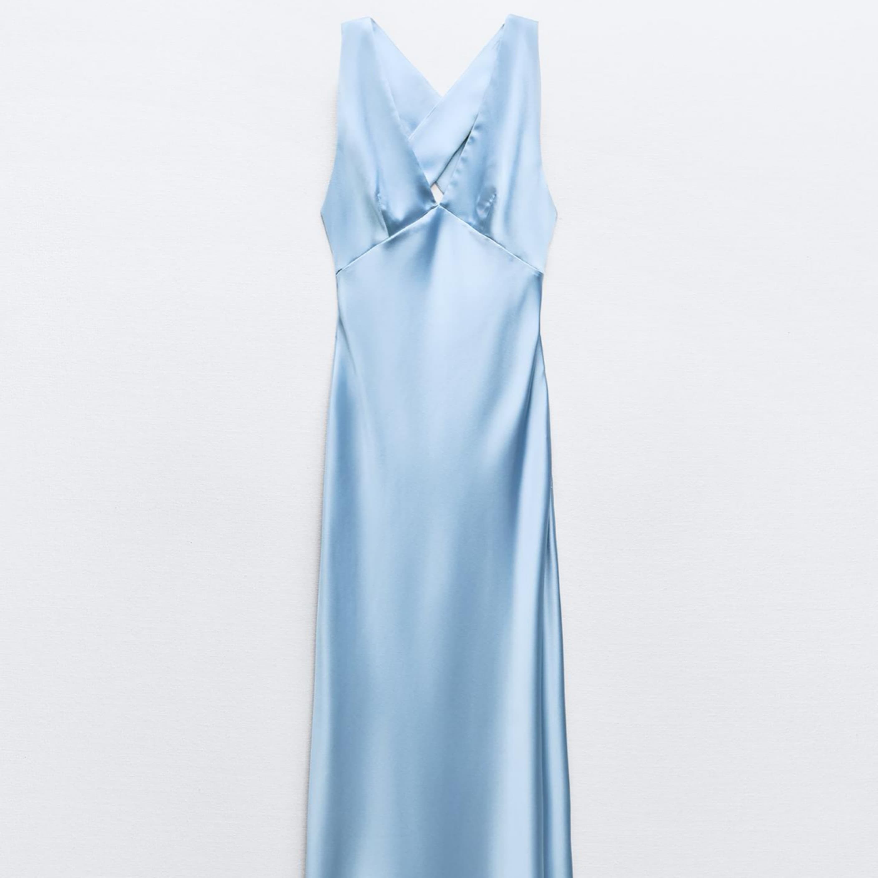Zara Satin Midi Dress - Image 3