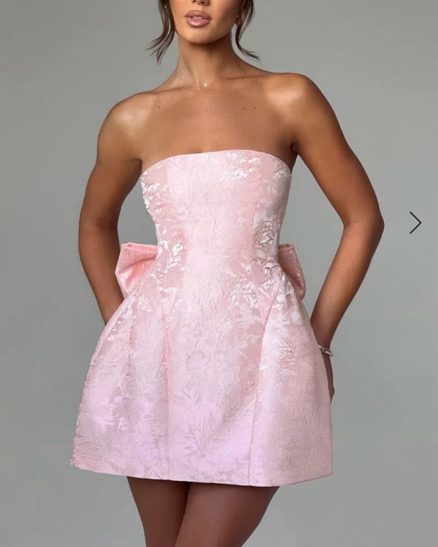 ELENORA MINI DRESS - BLUSH - Image 1