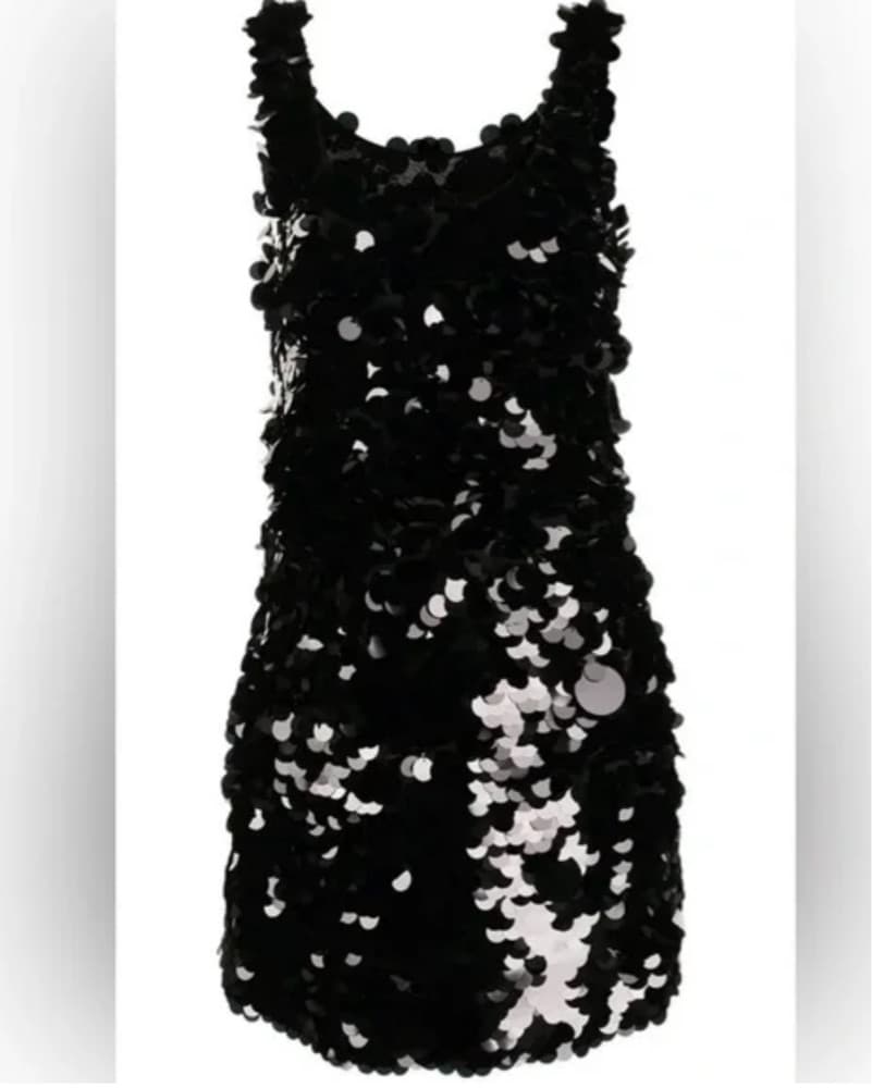 Black Sequin Dress - Image 1