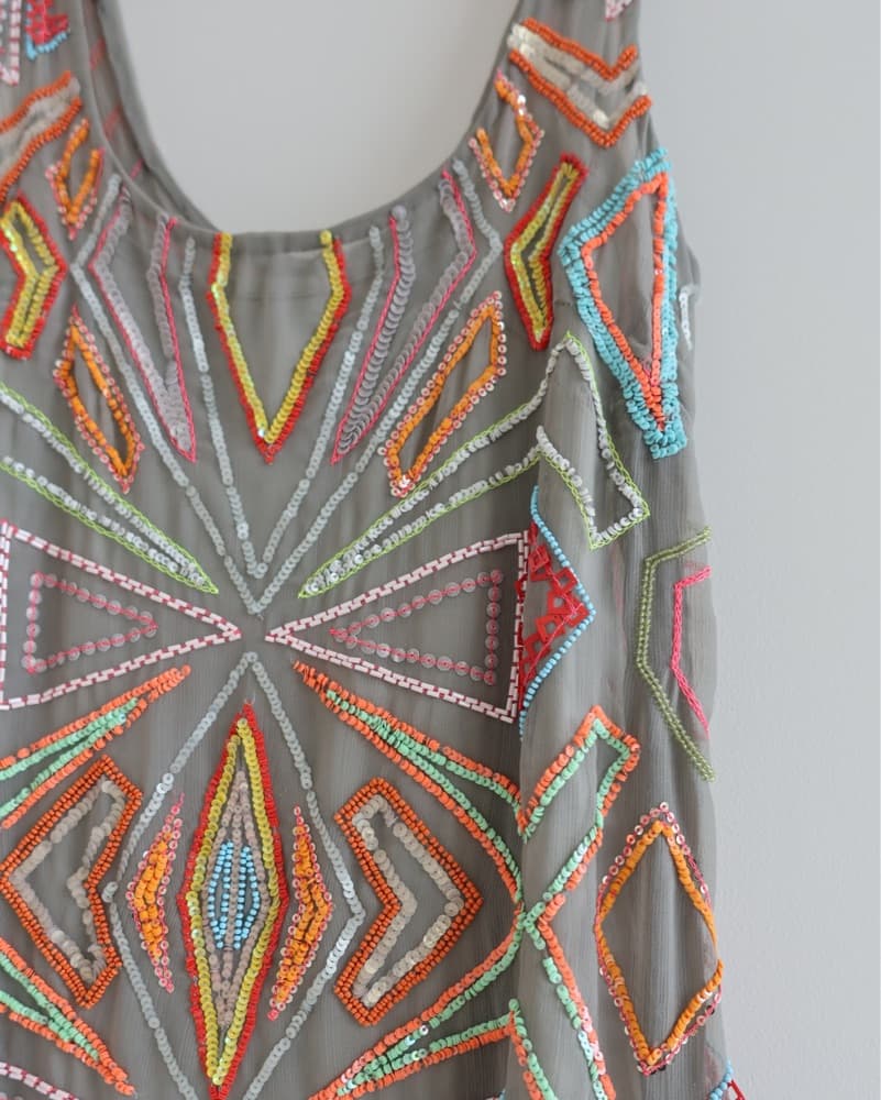 Bebe Colorful Sequin Dress - Image 2