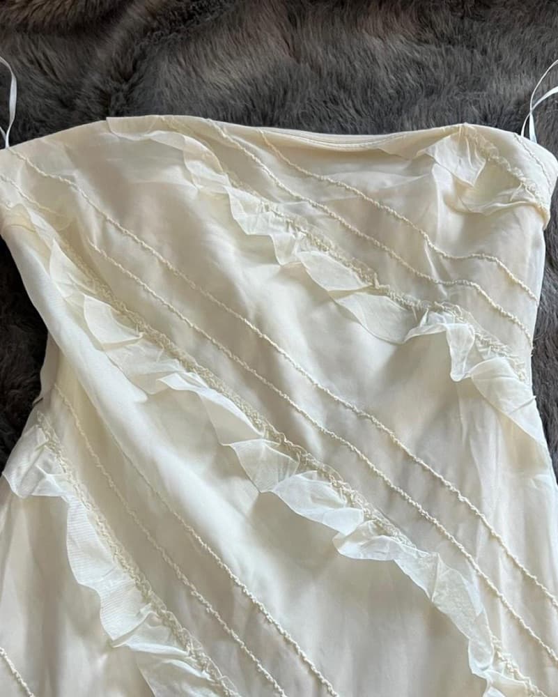 Princess Polly Off White Maxi Dress   - Image 3