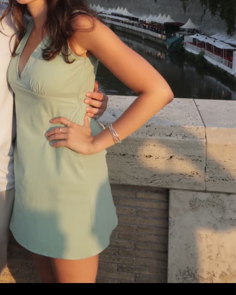 Light Green Mini Dress - Image 1