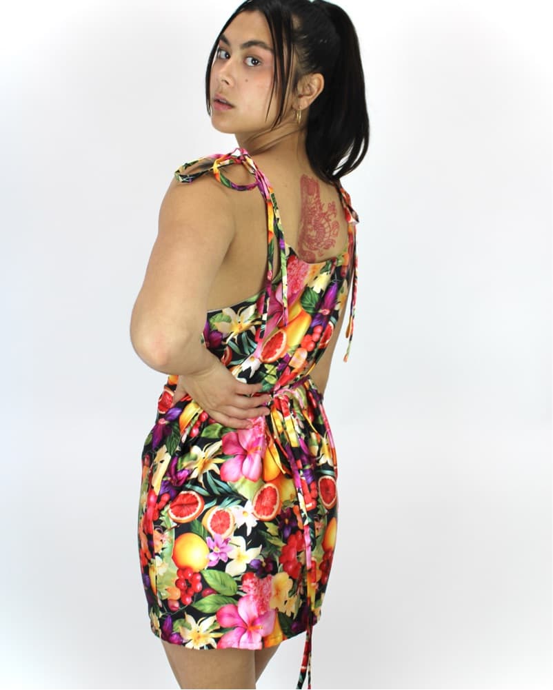 Silky Fruit Dress - Image 5