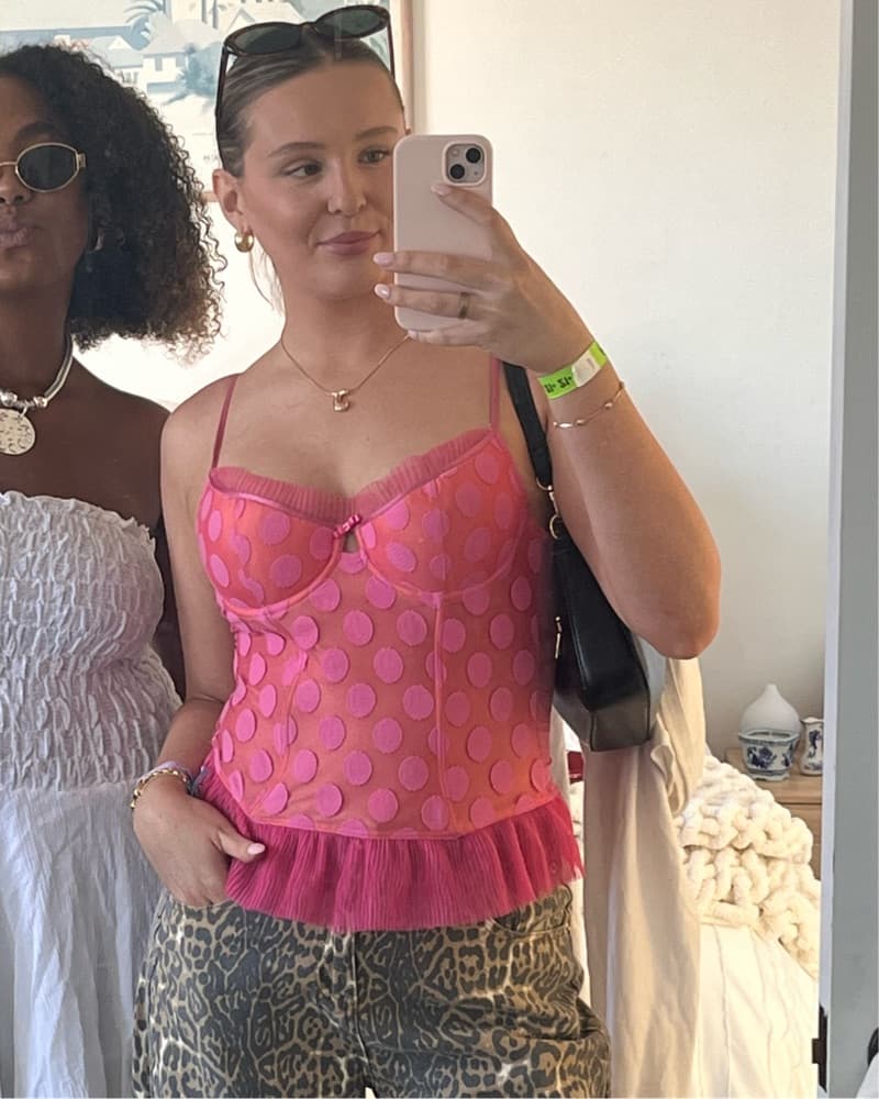 Pink Vintage Victoria Secret Corset - Image 1