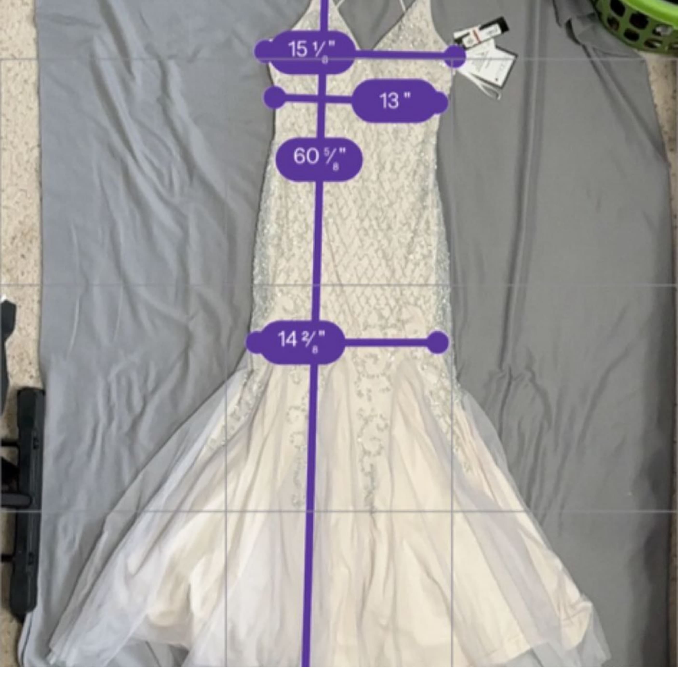 Beaded Mermaid Dress From xscape Size 8 - Image 5