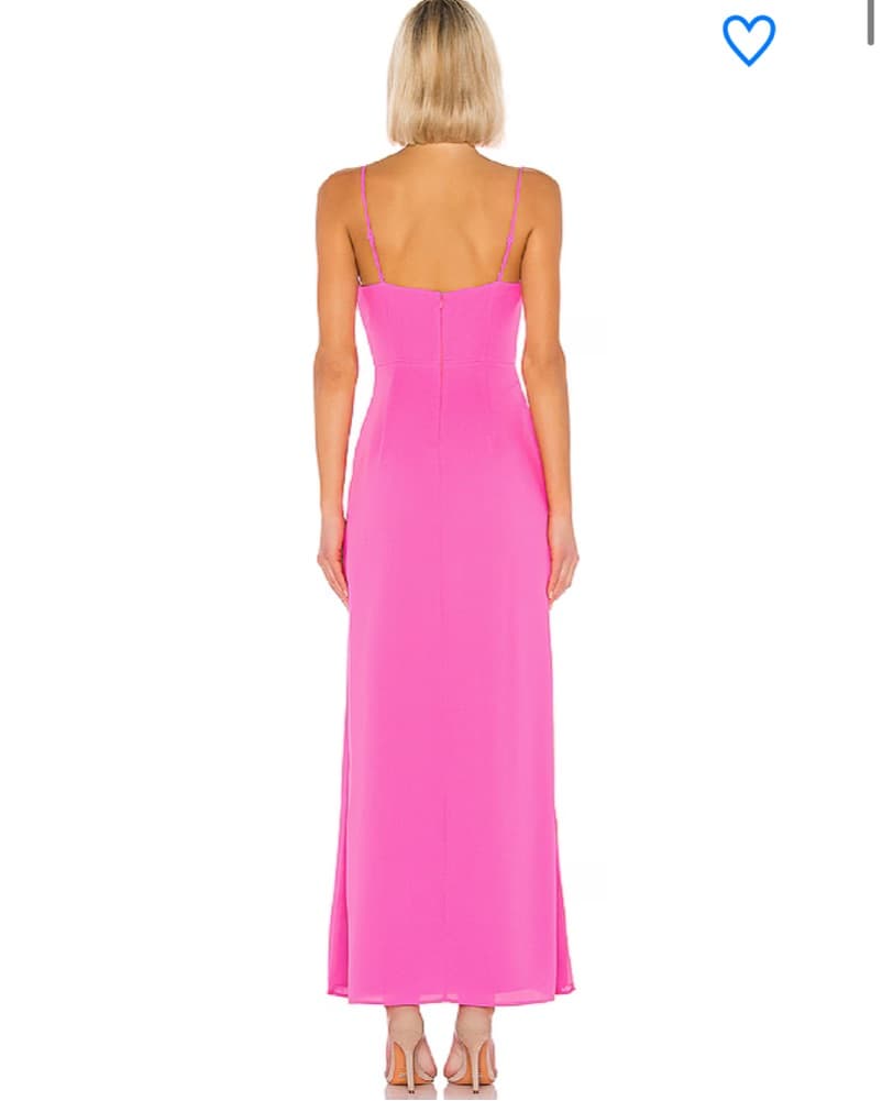 Superdown Pink Slit Maxi Dress - Image 3