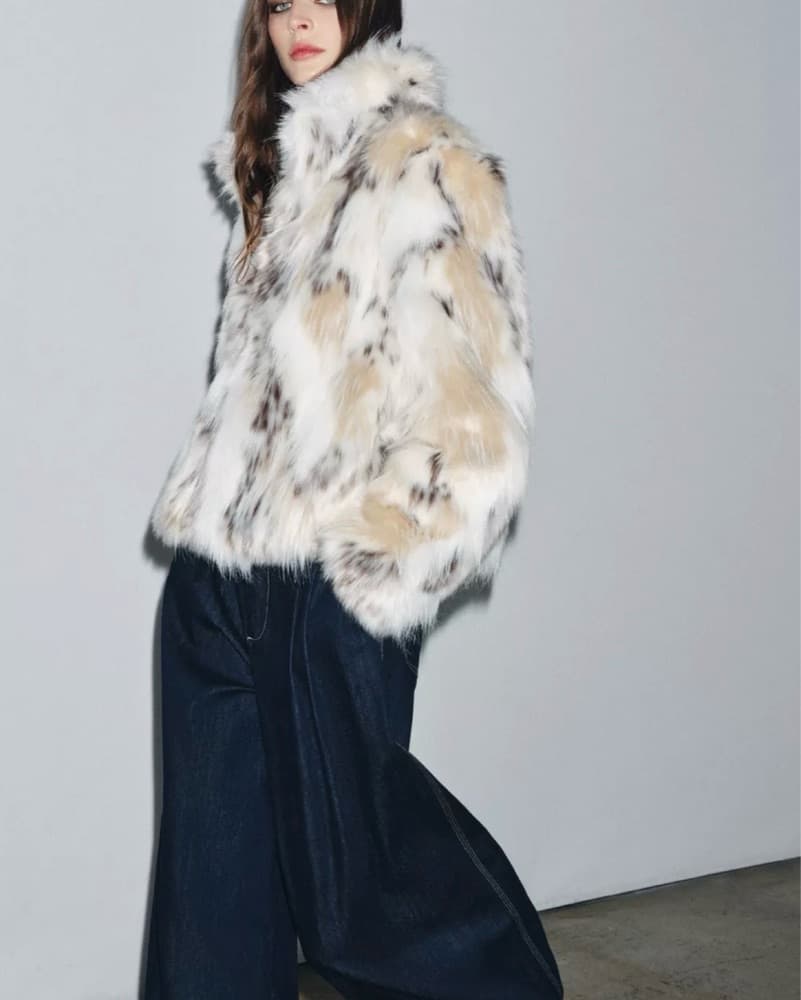 Zara Faux Fur Coat  - Image 5