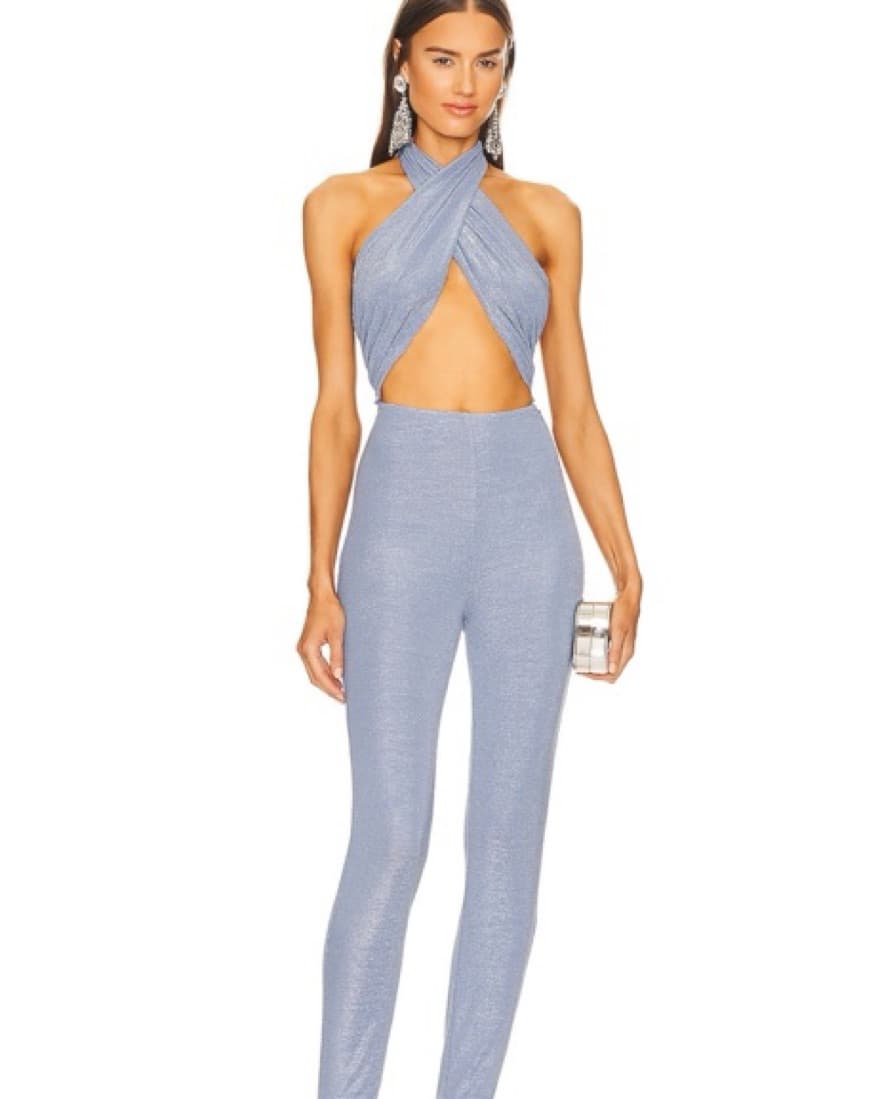 Glitter Wrap Jumpsuit - Image 2