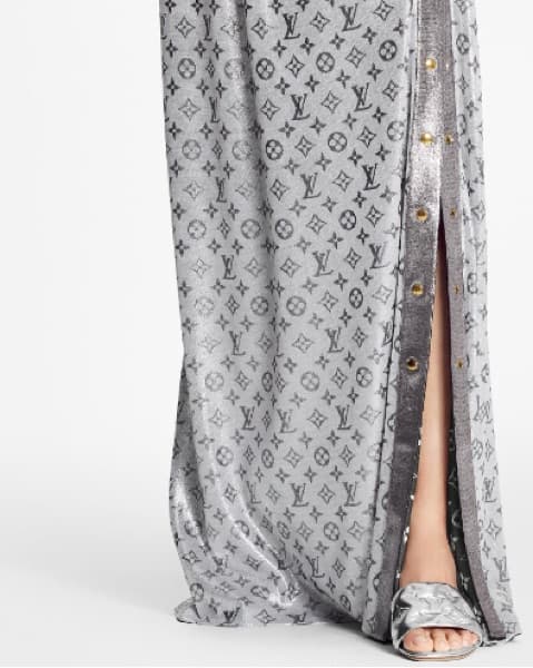 Louis Vuitton Silk Floor Skirt - Image 3