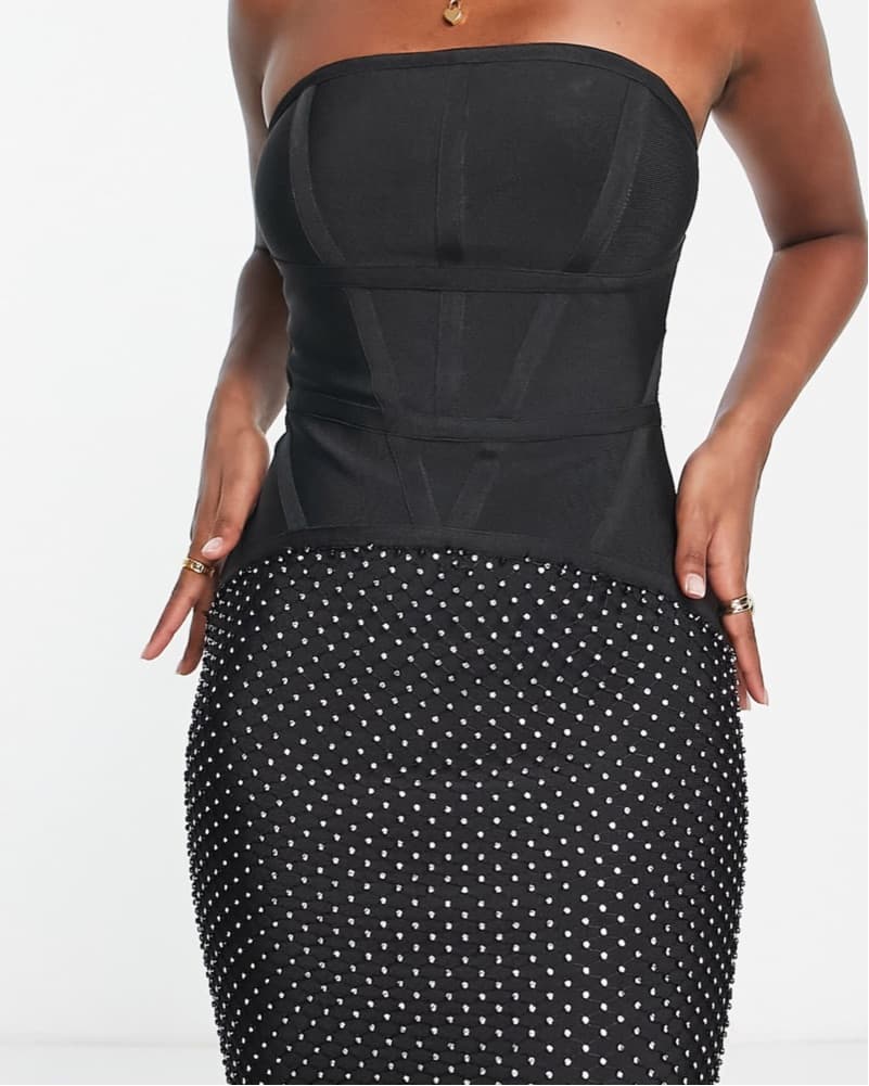 Rhinestone bandage Dress - Image 5