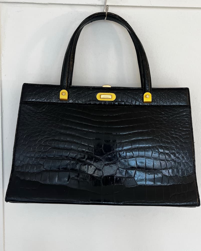 Vintage Coblentz Alligator Handle Bag - Image 1