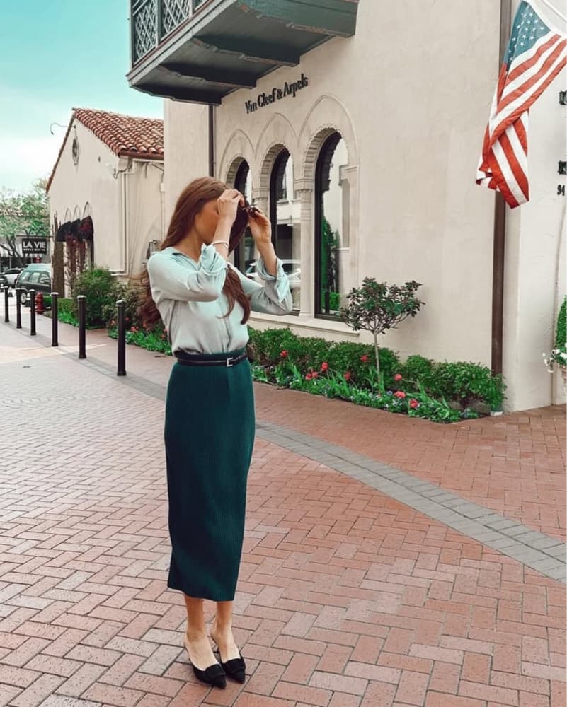 Perfect Green Skirt - Image 1