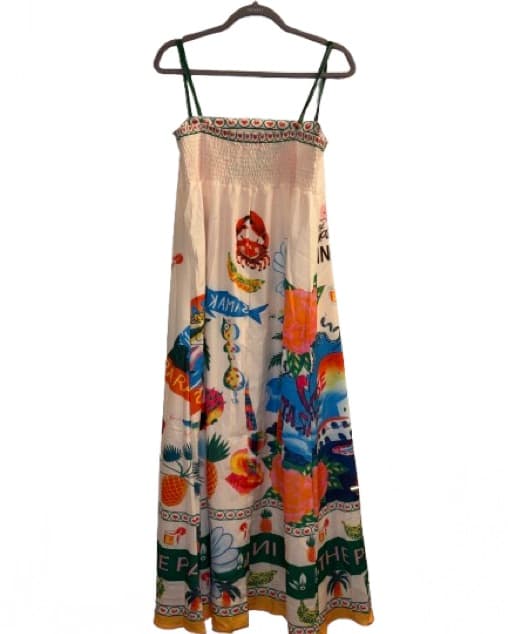  Paradiso Sundress Tropical Midi Dress - Image 2