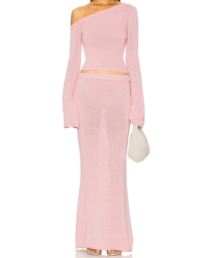 SEROYA Kora Knit Skirt And Top Set - Image 1