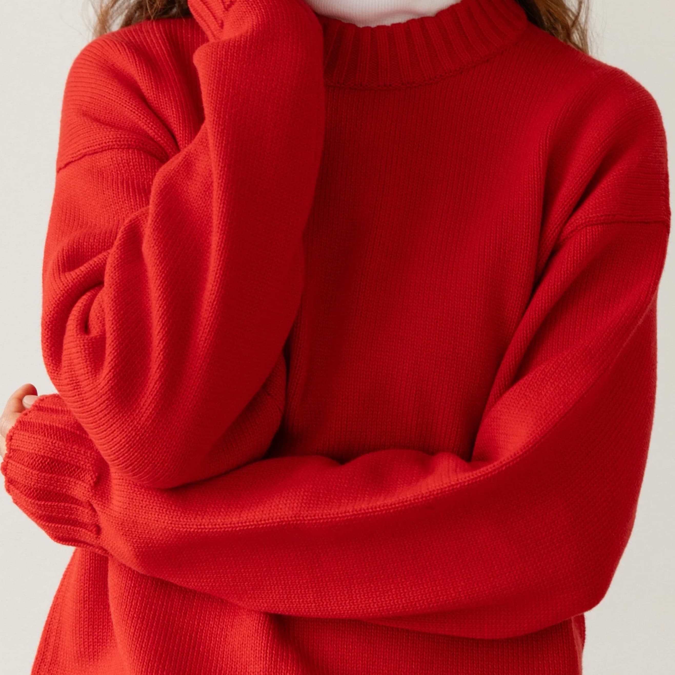 Donni Cotton Cashmere Crewneck Sweater - Image 2