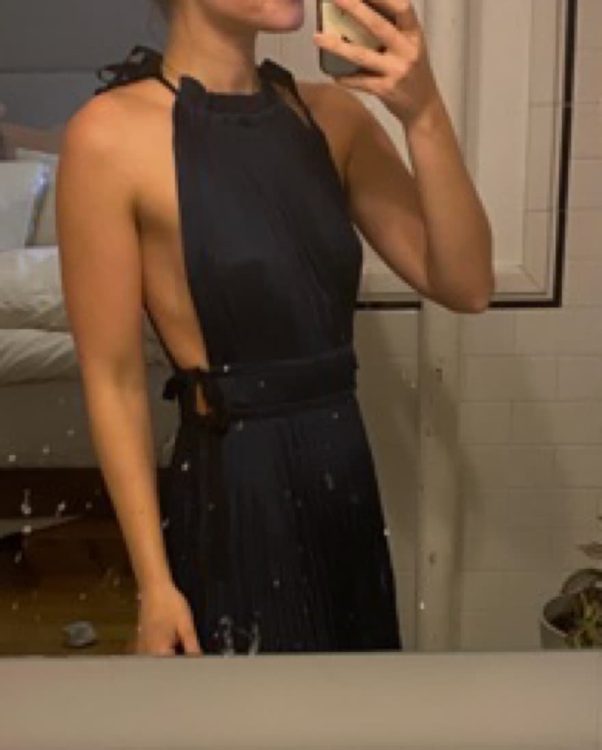 Ulla Johnson Augustine Silk Maxi Navy - Image 3