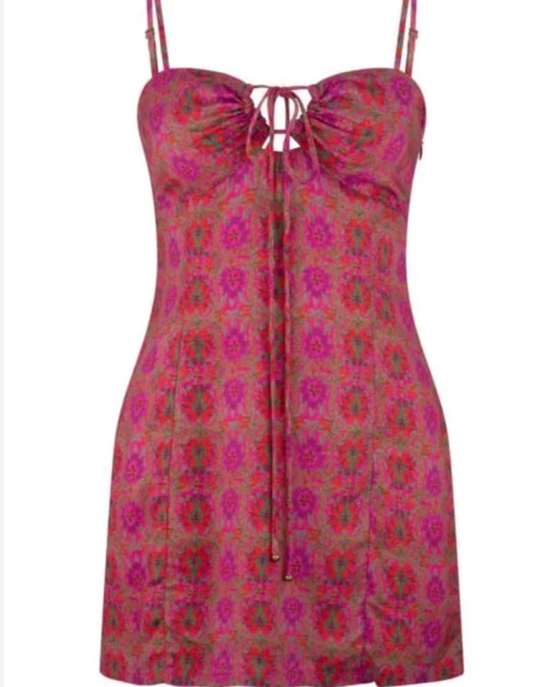 Tigerlily Eliza Olive Mini Dress in Pink - Image 2