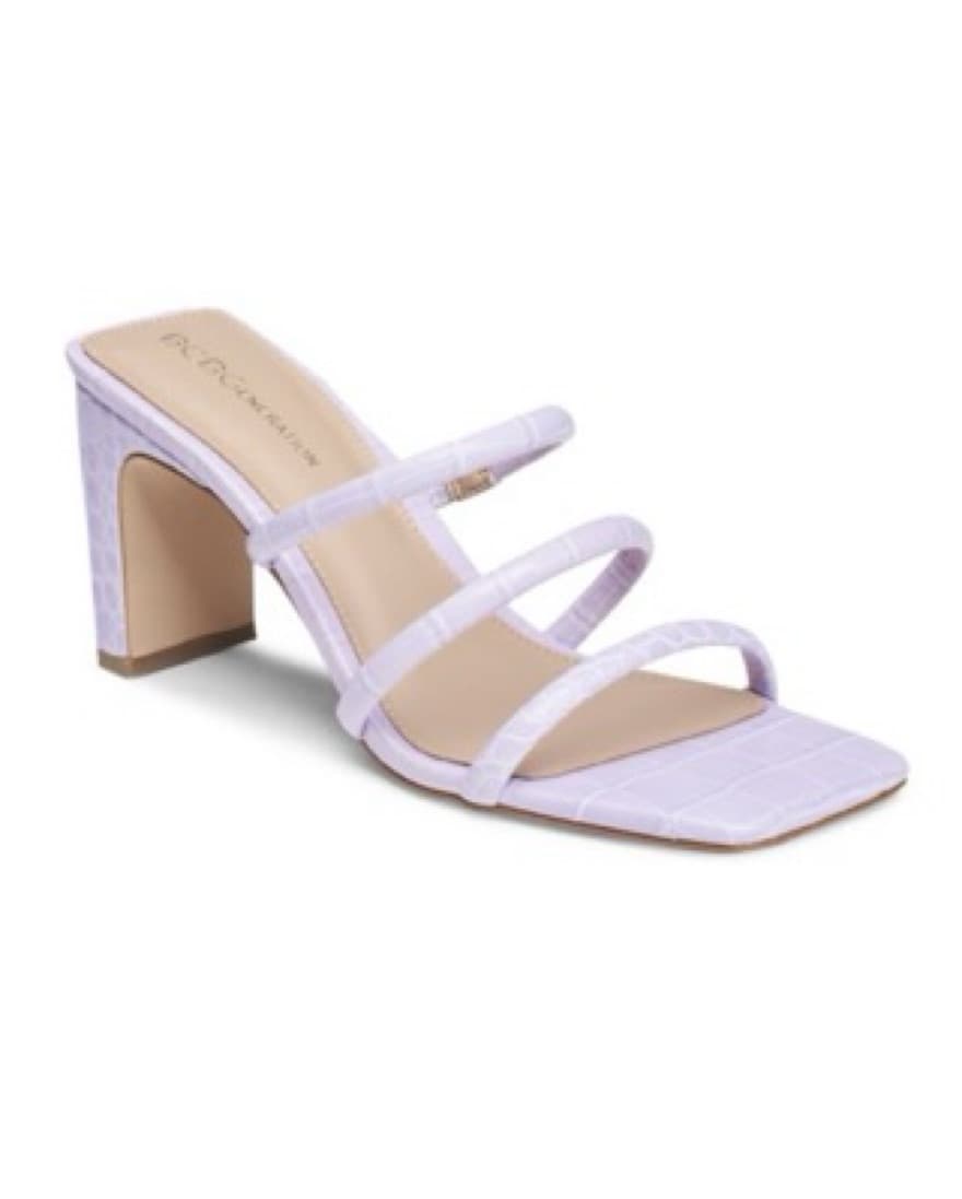 Strappy Purple Satin Heel - Image 2