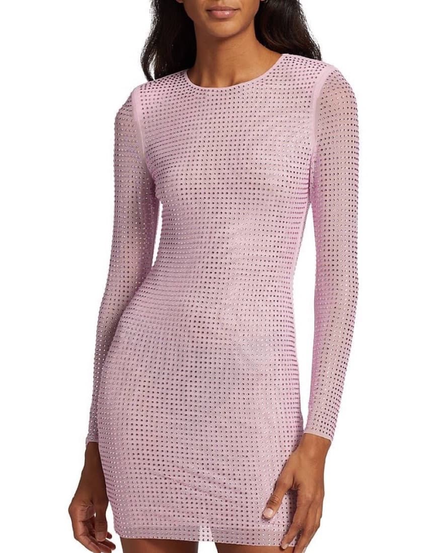 Self Portrait Rhinestone Mini Dress - Image 3