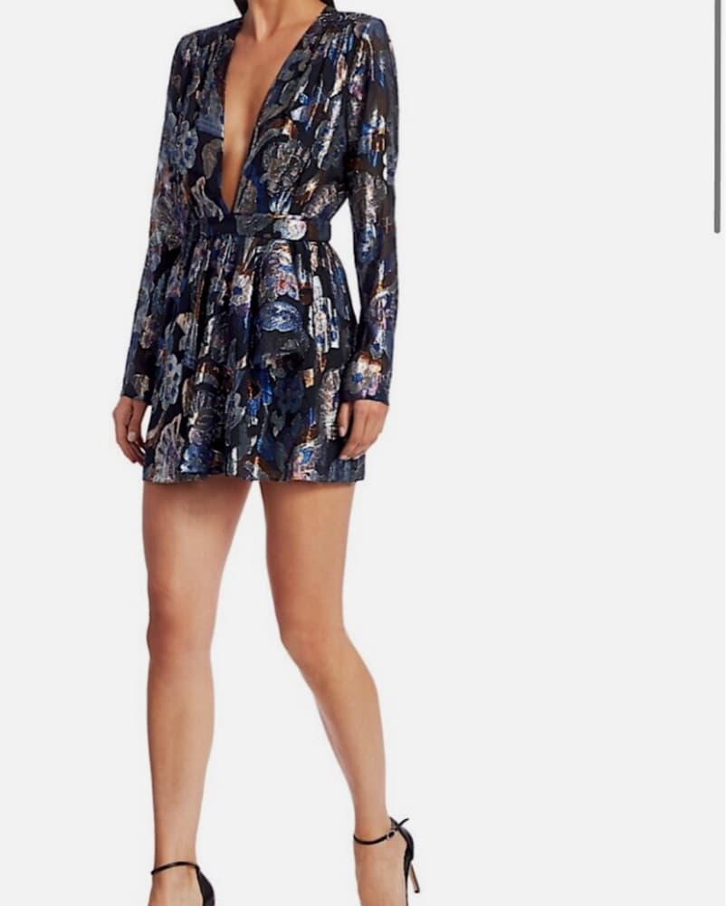 Vibrant Low Neck Mini Dress - Image 2