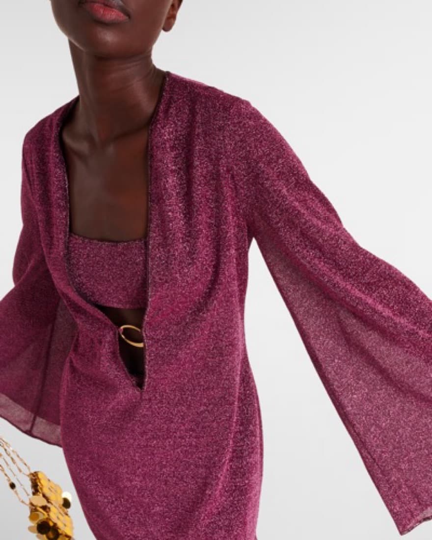 Oseree Purple Coverup - Image 3