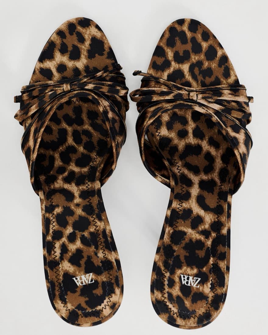 Cheetah Print Kitten Heel Sandals   - Image 6
