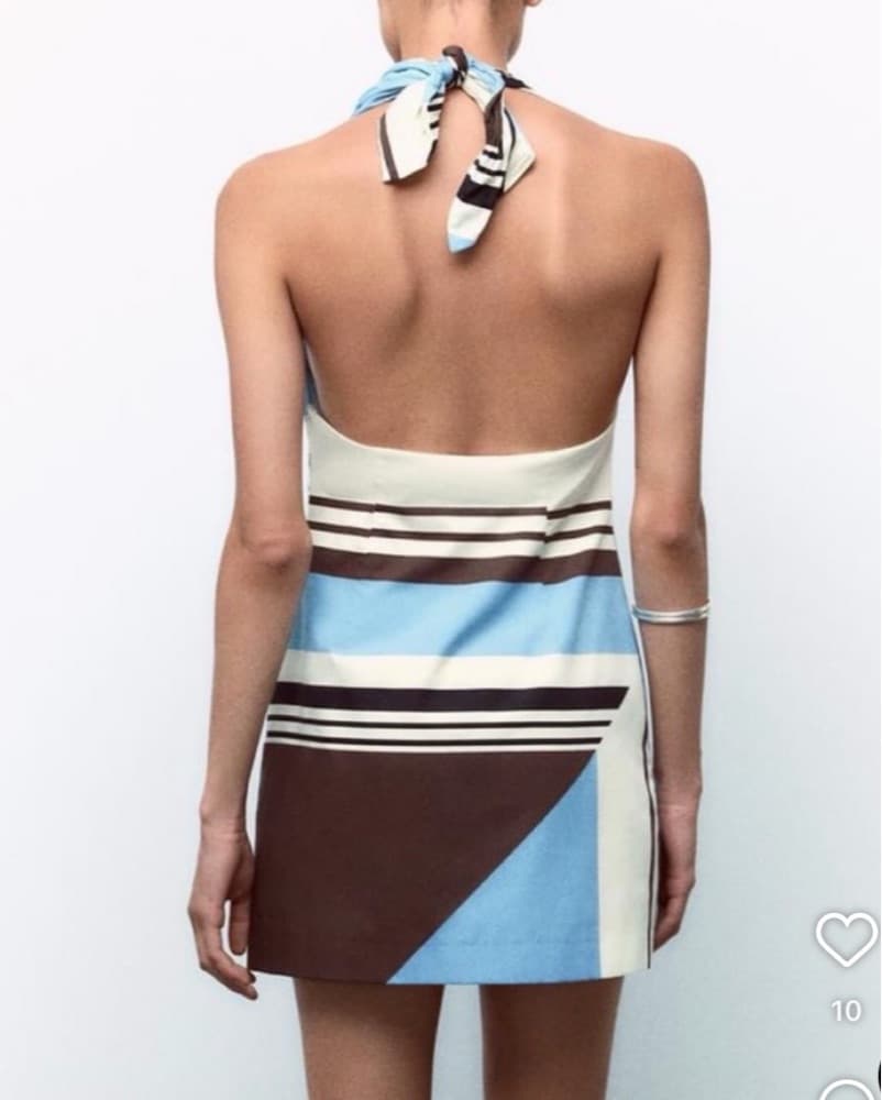 Zara Striped Poplin Dress - Image 2