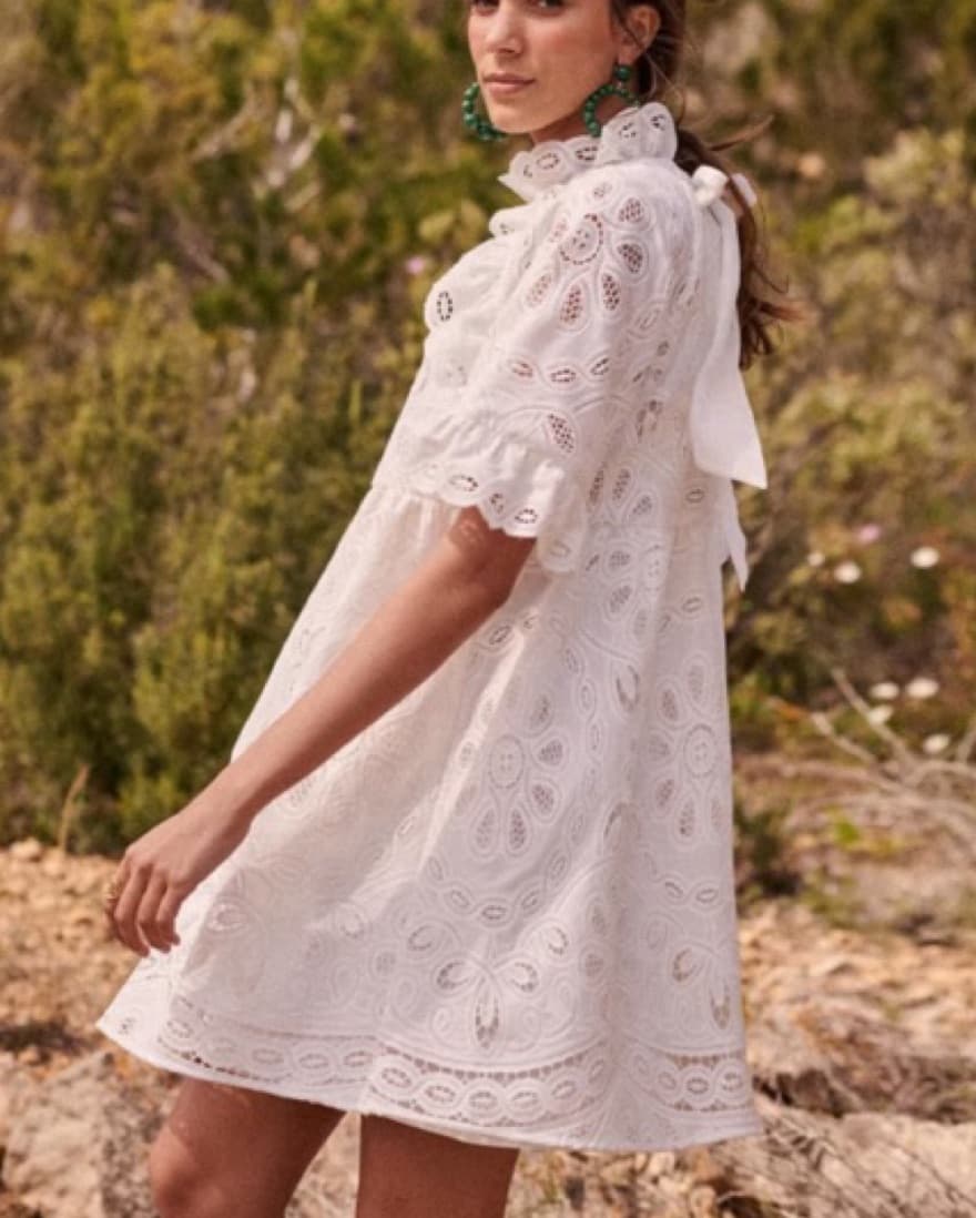 Sezane Lace Ninon Dress - Image 1