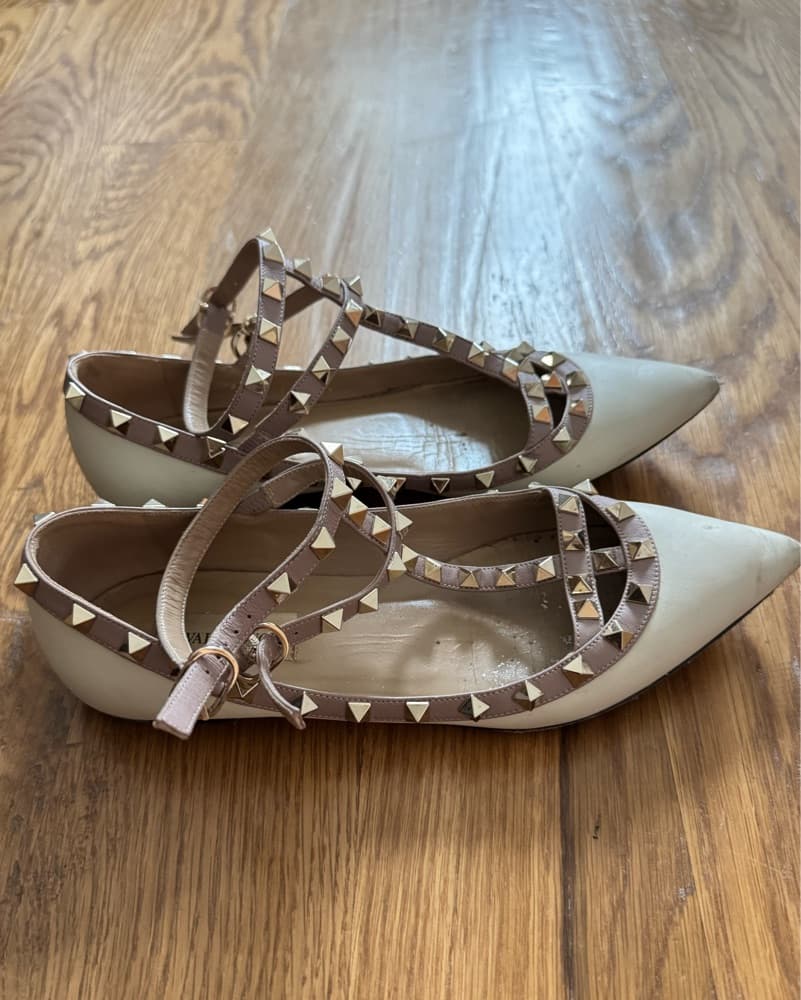 Valentino Rockstud Double Ankle Strap - Image 2