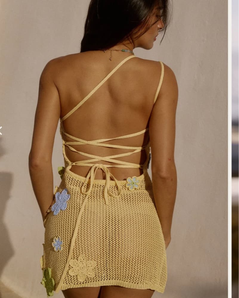 Bydee Crochet Mini Dress - Image 3