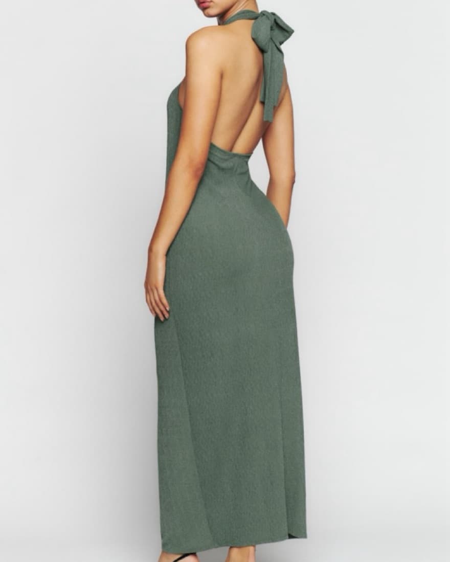 Green Reformation Hamilton Knit Dress - Image 4