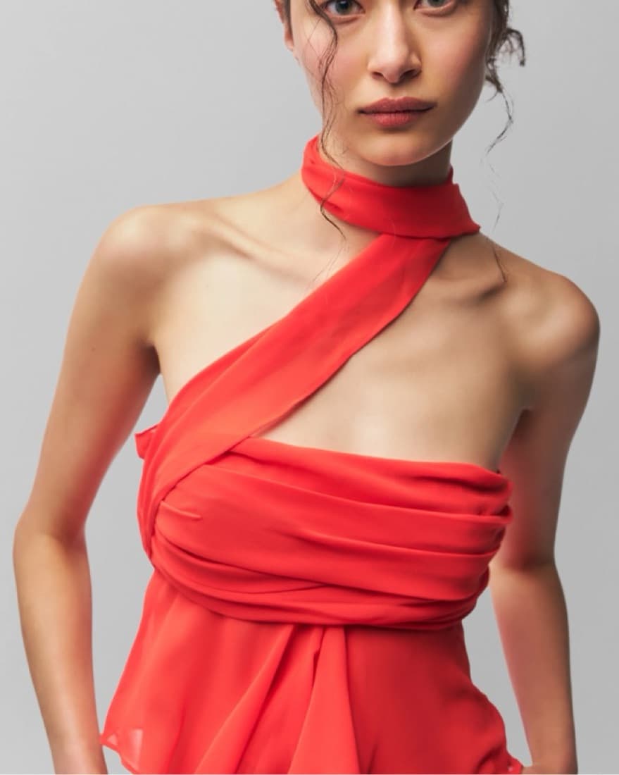 Danielle guizio chiffon Wrap Around Top - Image 1