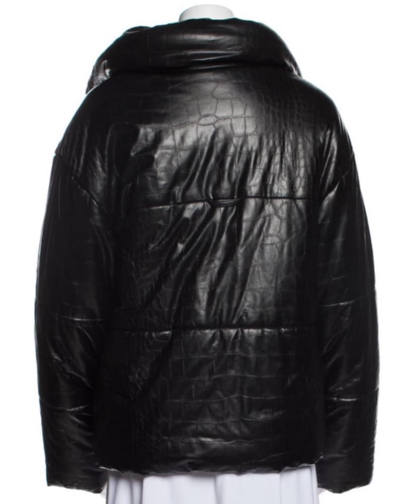 Nanushka Black Puffer Jacket - Image 3